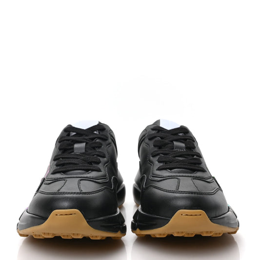 GUCCI RHYTON GUCCI LOGO LEATHER SNEAKER