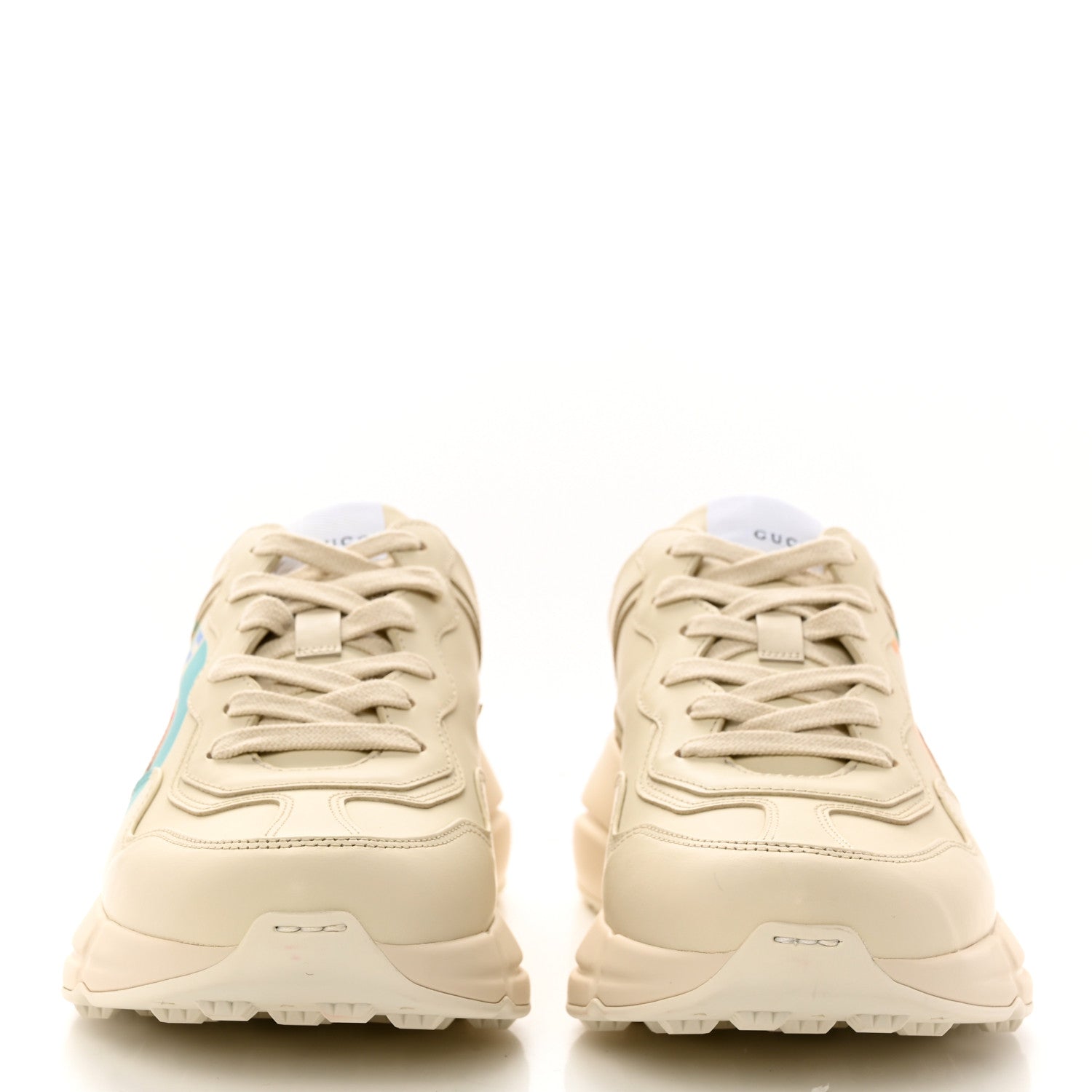 GUCCI RHYTON GUCCI LOGO LEATHER SNEAKER