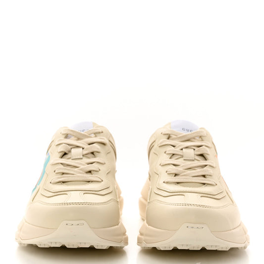GUCCI RHYTON GUCCI LOGO LEATHER SNEAKER