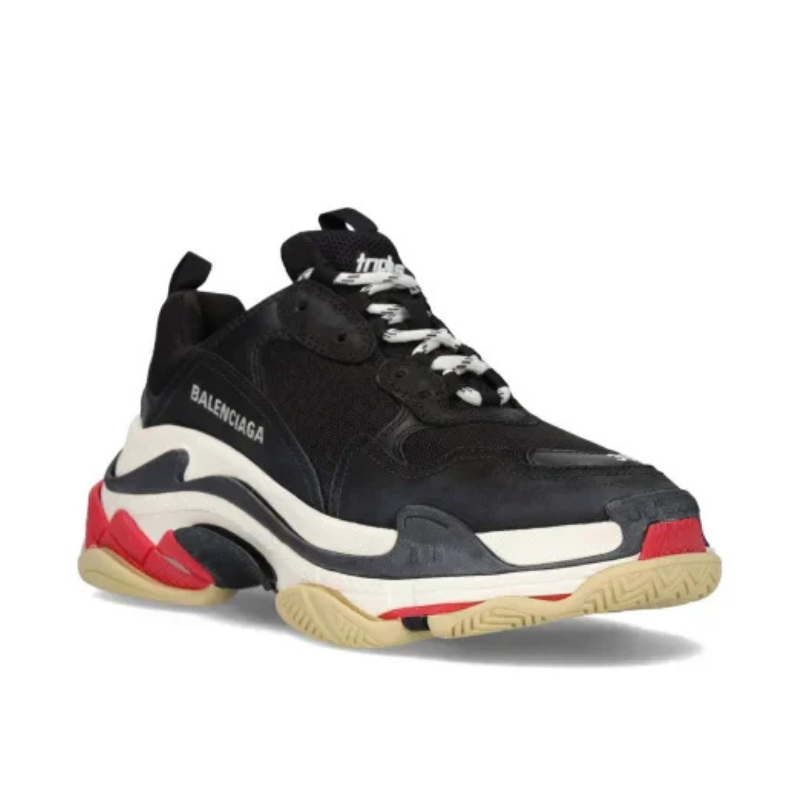 Balenciaga Triple S leather & mesh Sneakers Crownstep