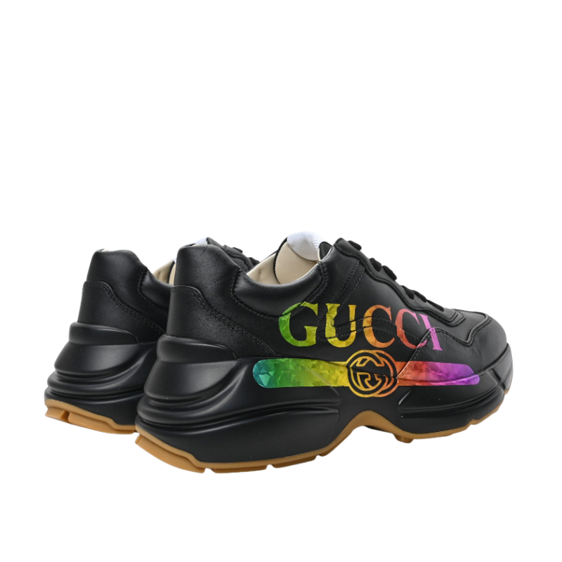 GUCCI RHYTON GUCCI LOGO LEATHER SNEAKER Crownstep